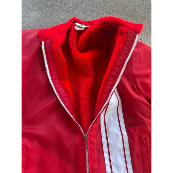 Vintage Great Lakes Sportswear Bill Elliott Pit Crew Racing Jacket Red/White Str - Picture 7 of 7
